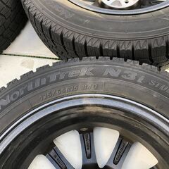 ★ オートバックス スタッドレスタイヤ NorthTrek N3i 175/65 R15 84Q 2018製造 アルミホイール付 5穴