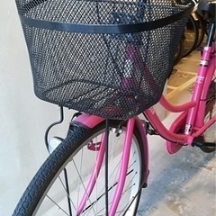 【ネット決済】ママチャリ　ピンク　自転車