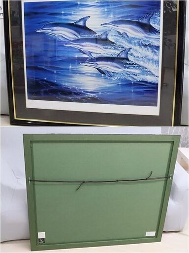 引取限定　ラッセン　シー フライト　PP 73/150　サイン入り　W 110×H 93cm ミクストメディア 保証書付 SEA FLIGHT アートギャラリー
