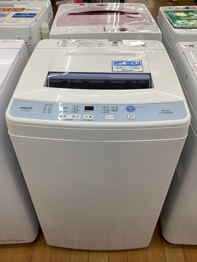 AQUA（アクア） 6.0kg 全自動洗濯機 AQW-S60F 2018年製