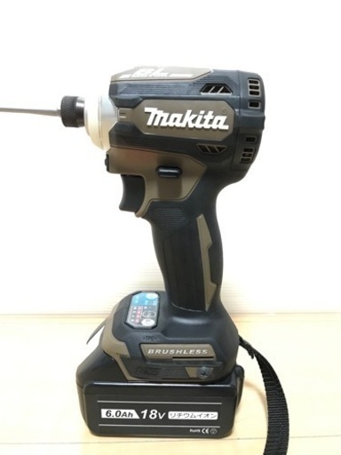 マキタ 充電式インパクトドライバ オーセンティックブラウン 本体のみ TD161( 1台 )/ 18V仕様に改造してあります。