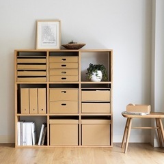 無印良品 スタッキングシェルフ3段×2列