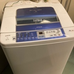 (台車貸します)　簡易乾燥機付き洗濯機【日立】ビートウォッシュ