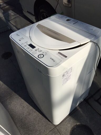 美品・高年式☆ SHARP シャープ 全自動洗濯機 ES-GE4D-C 4.5kg 2020年製 おしゃれ