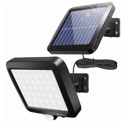 新品 ソーラーライト 屋外 56LED センサーライト モーションディテクタ 超高輝度 屋外照明 防犯ライト IP65防水 屋外ウォールライト 太陽光発電 人感センサー自動点灯 ガーデンライト 5Mケーブル /駐車場/玄関/廊下/軒先/庭先
