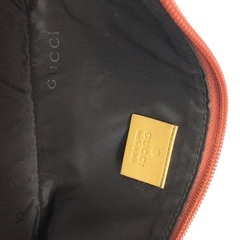 【美品】グッチ ハンドバッグ ブラウン アクセサリポーチ スエード レディース GUCCI/グッチ】ハンドバッグ ファッション ブラウン レディース 【公式