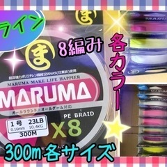 【ネット決済・配送可】PEライン maruma 300m 1.5...