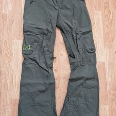 【BURTON AK】スノーボードウェア上下セット【レディースS】ブラウン/カーキ