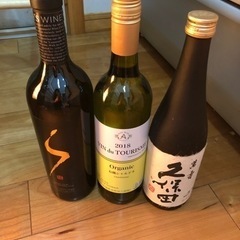 お酒　ワイン、日本酒