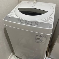 東芝　洗濯機　AW-5G6（W）2018年製　動作品　TOSHI...