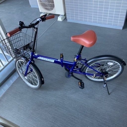 折りたたみ自転車SIA FEI 20インチブルーボディー