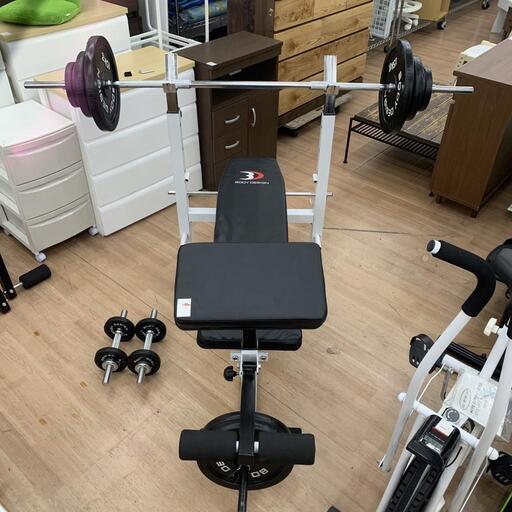 ベンチプレス (100㎏ ) ホームビルダーパック バーベル セットトレーニングベンチ ダンベル 定価・55,800円