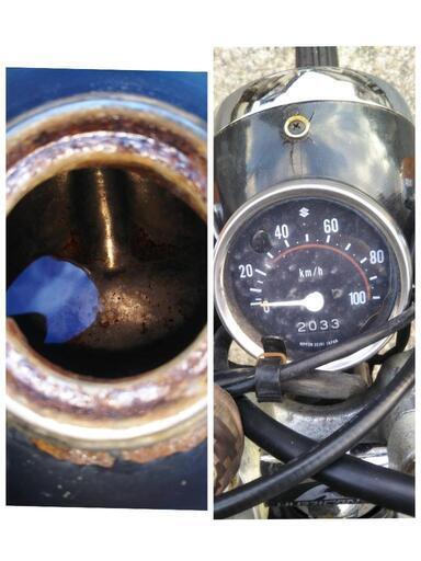 [配送可]　スズキ　k50　2st　ビンテージ　MT　4速　カフェレーサー　実働　原付