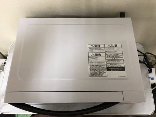 【美品】 東芝 電子レンジ フラット庫内　ワンタッチ操作 TOSHIBA 2019年製 ER-SS17A(W)