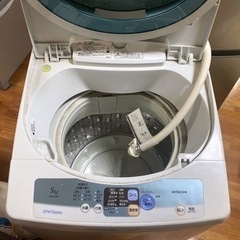 【取り引き中】日立　5キロ　洗濯機