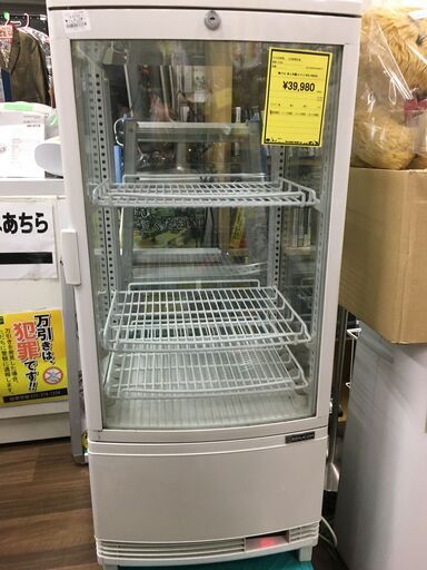 レマコム  4面ガラス  冷蔵ショーケース  LED仕様  84L   RCS-4G84SL　業務用　お店　動作確認済　堺市　石津