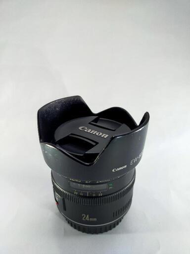 Canon EF24mm F2.8 フード、前後キャップ、marumiフィルタ付