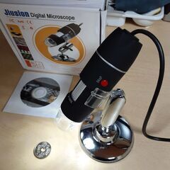USB　デジタル顕微鏡　（倍率40～1000）スタンド付き