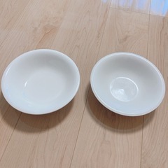 白色　陶器皿　2点セット