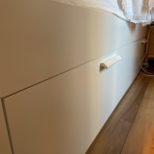家具 IKEA 収納付きダブルベット　大容量