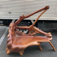 ☆一点もの！ 天然木ベンチ チェア 芸術品 世界に一つだけ 椅子 ◎