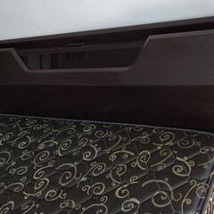 お買い得！ダブルベッド（フレーム+マットレス+ヘッドボード）　クリーニング済　管理番号72812