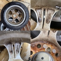 スタッドレス (ブリヂストン) & アルミホイール 4本セット 215/60R17