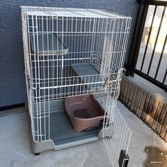 【ネット決済】猫ゲージ  トイレと、水飲みセット🐈中古