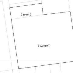 【都田町】 建築条件無し、約811坪　※最寄りのバス停まで徒歩約1分 