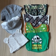 【ネット決済】saucy baby babydoll スタイ　帽子