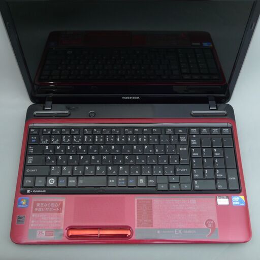 即使用可 レッド ノートパソコン 15.6型 東芝 dynabook EX/56MRDS 中古 