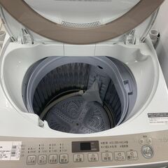 一年間動作保証付き SHARP 全自動洗濯機 7.0kg 2018年製 【トレファク