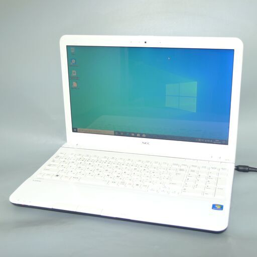 新品高速SSD 中古美品 ホワイト ノートパソコン 15.6型 NEC PC-LS150HS6W 第3世代Core i7 4コア 8GB DVDRW 無線 カメラ Win10 Office