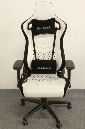 ノーブルチェアーズ NBL-PU-WHT-002 ゲーミングチェア EPIC プレミアムホワイト NOBLECHAIRS 椅子 中古家具 店頭引取歓迎 R4910)