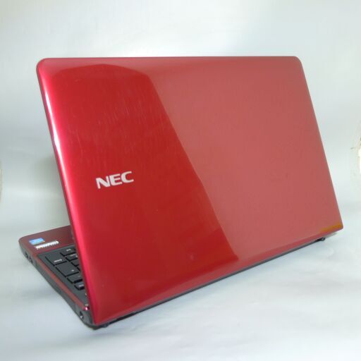 新品高速SSD レッド ノートパソコン 15.6型 NEC PC-LS150RSR 良品 