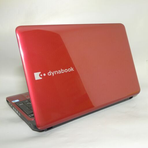 新品爆速SSD レッド ノートパソコン 中古美品 15.6型 東芝 dynabook T350/56AR Core i5 4GB Blu-ray 無線 Wi-Fi Windows10 Office