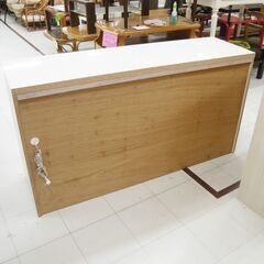 創愛 ミドルレンジボード ルシア160R 幅160.5×奥行48×高さ85.5cm ソフトクロージング エナメル調 ホワイト キッチン収納 収納家具 苫小牧西店