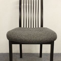 NEVAN  シギヤマ家具 ブラック木目 155センチ ダイニング5点セット チェア4脚 UV塗装 木製 ホワイト天板   中古家具 店頭引取歓迎 R4929)