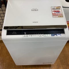 D1*39【ご来店頂ける方限定】全自動洗濯乾燥機（日立・洗濯容量...