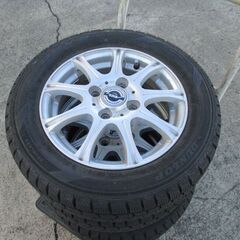 【年末対応！】バリ山 155/65R13 中古スタッドレスタイヤ 4本セット 軽自動車用
