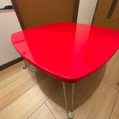 【ネット決済】【折畳み式】テーブル/赤RED