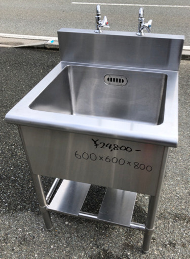 ⭐︎中古品　1槽シンク　600×600×800mm  厨房機器⭐︎