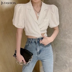 【ネット決済・配送可】新品未使用　JS FASHION　クロップ...