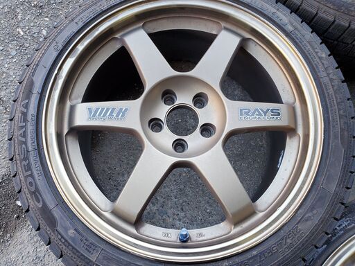 RAYS VOLK RACING TE37 8J 215/45R17 17インチ スタッドレス 86/BRZ