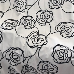 薔薇柄　カーテン