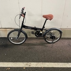 【ネット決済】折りたたみ自転車　ブラック