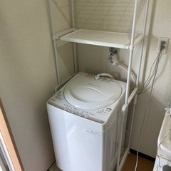 【ネット決済】洗濯機4.2kg＆ランドリーラック