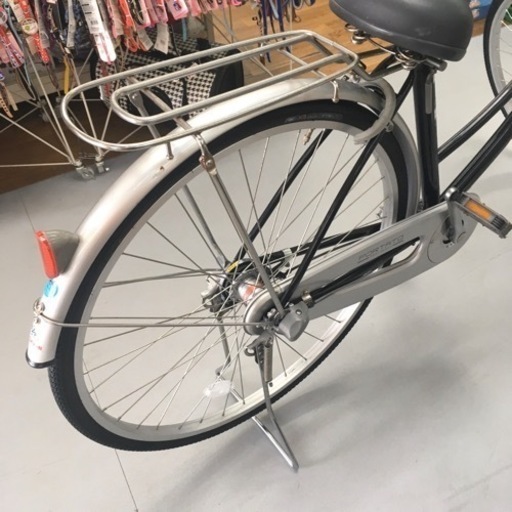 S077 普通自転車 PORTATO 内装3段 27インチ オートLED 黒