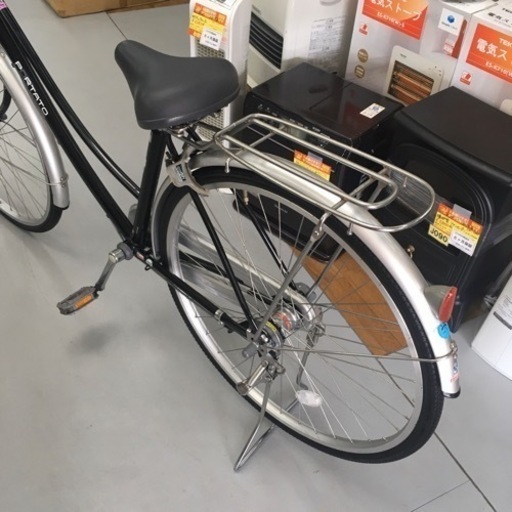 S077 普通自転車 PORTATO 内装3段 27インチ オートLED 黒