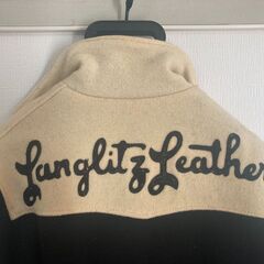 ラングリッツレザー　ウールジャケット